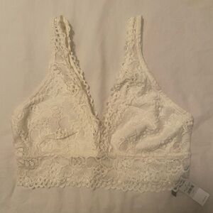 Aerie cream lace bralette